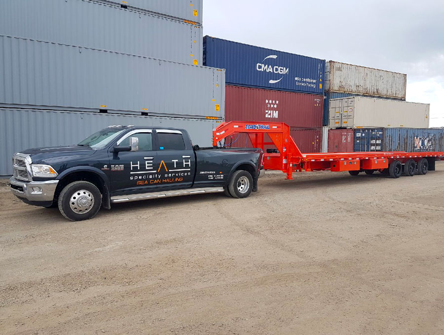 Empty Sea Can Container Delivery Service Edmonton and Calgary, Alberta